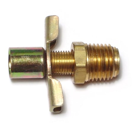 Midwest Fastener 1/4MIP Brass Drain Cocks 4PK 66563